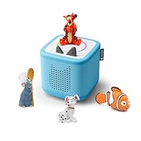 tonies Toniebox 2 Bundle Incl. 4 Tonies: Disney Tigger, 101 Dalmatiner, Ratatouli, Nemo, Himmelblau, Audioplayer für Hörbücher, Lieder, Einschlafen und Tonieplay für Kinder