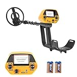 GJCrafts Metal Detector for Kids, High Accuracy Metal Detector for Adults, 78-108cm Adjustable Stem, 7.8-inchWaterproof Coil, DSP Chip/5 Modes /Sensitivity 10 Levels/2 Batteries