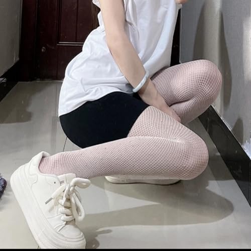 Image of 2 Pairs Lace Patterned Tights Fishnet Floral Stockings Small Hole Pattern Leggings Tights Net Pantyhose