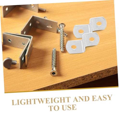 Image of Generic 50pcs Z Shaped Angle Code Clips Picture Hanging Hardware for Secure Wall Mounting for Wooden Metal and Plastic Frames Efficient Dual Design for Maximum Stability