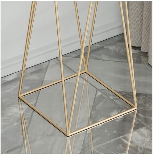 Image of Bee Creative Indoor - Outdoor Plants & Modern Metal Floor Tall Plant Stand for Garden, Balcony & Living Room & Mid Century Plant Stands with Pots Set of 2 Flower Pots (Gold)
