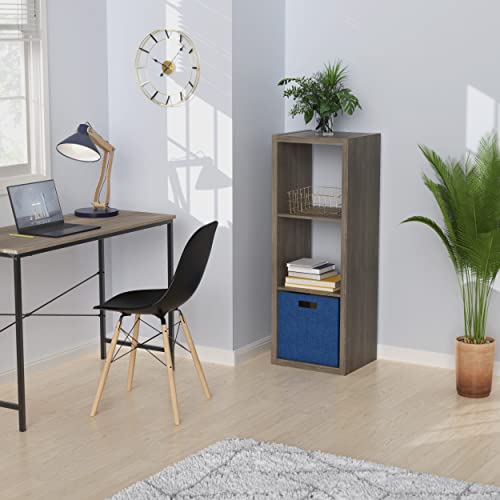 Image of ClosetMaid Decorative Open Back 3-Cube Storage Organizer, Graphite Gray