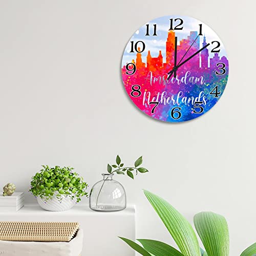 Horloge murale Pays-Bas d'Amsterdam pour décorer votre maison - 5