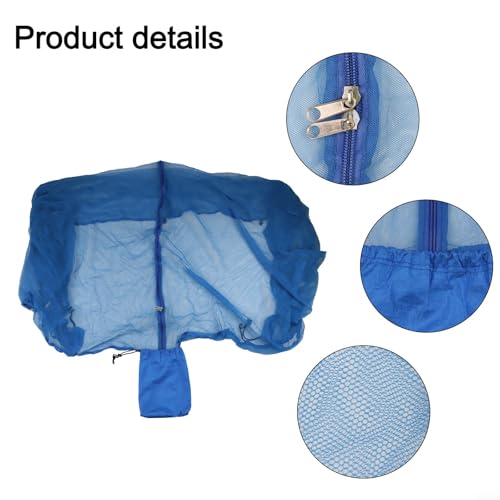 Red para moscas plegable y portátil para camping Minhe 210T nylon alta densidad gris miniatura 3