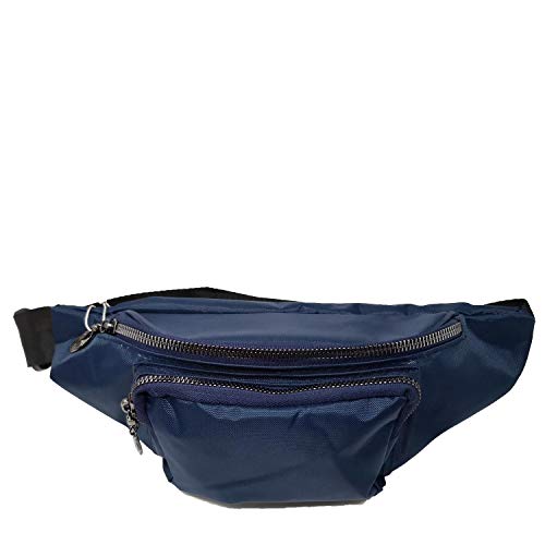 Milanino Riñonera para hombre y mujer, ideal para deportes, senderismo, viajes o actividades de ocio, impermeable, riñonera para colgar en la cintura