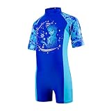 Speedo Mädchen Disney Frozen All in One Badeanzug ELSA Magic Beautiful Blau/Türkis, 6 Jahre