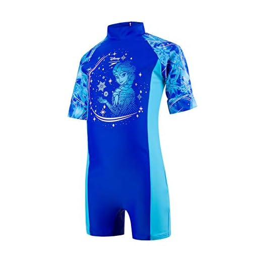 Speedo Disney flicka Frozen All In One baddräkt Elsa Magi Vacker Blå/Turkos 12 månader