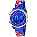 Kinder Uhr, Armbanduhr für Kinder Jungen und Mädchen, Kinder Armbanduhr 3D Cartoon Wasserdicht 7 Farben Lichter Kleinkind Handgelenk Digitaluhr mit Alarm