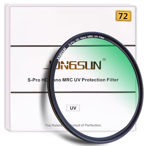 Filtro UV 72mm con recubrimiento de 16 capas Nano MRC para evitar reflejos en fotografía