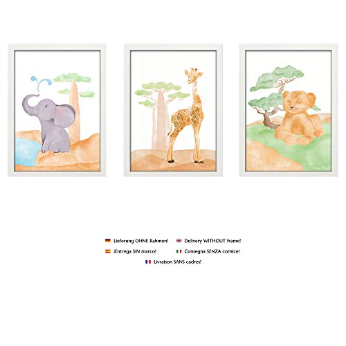 PREMYO Quadri per Camera Bambini - Set di Poster