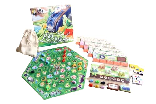 Mini Rails: Road to Eltonburg - by Moaideas Game Design, 9x9x0.1 inches