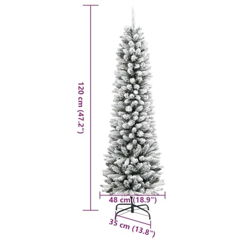 Árbol de Navidad artificial estrecho que ahorra espacio sin perder estabilidad 8