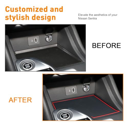 Inserciones para portavasos Nissan Sentra 4 pcs silicona miniatura 4
