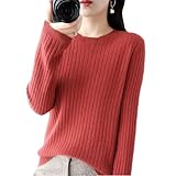 Damen-Pullover, langärmelig, Rundhalsausschnitt, gestreift, warmer Pullover, koreanische Hose,...