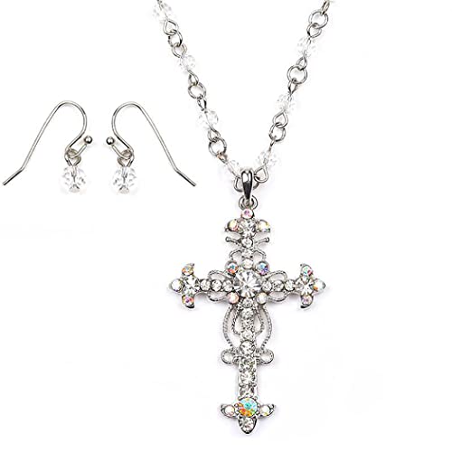 Collar de cruz cristiana para lucir en Pascua y eventos familiares de gala