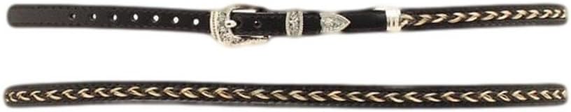 M&F Western Products Braided Horsehair Hatband with Silver Buckle Set, 27" x 3/8"