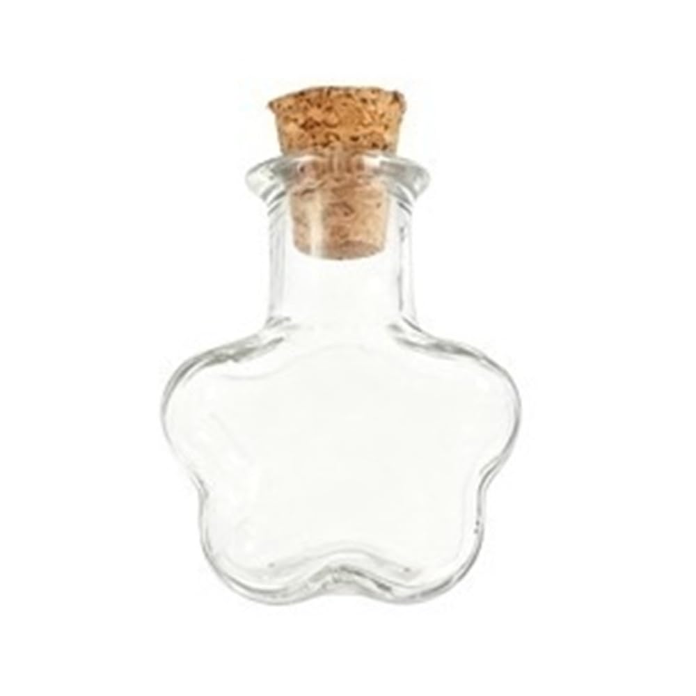 GOCENJIU Small Storage Vial 10pcs Transparent Small Borosilicate Glass Bottles with Cork, Decoration Drift Bottle Mini Empty Jars