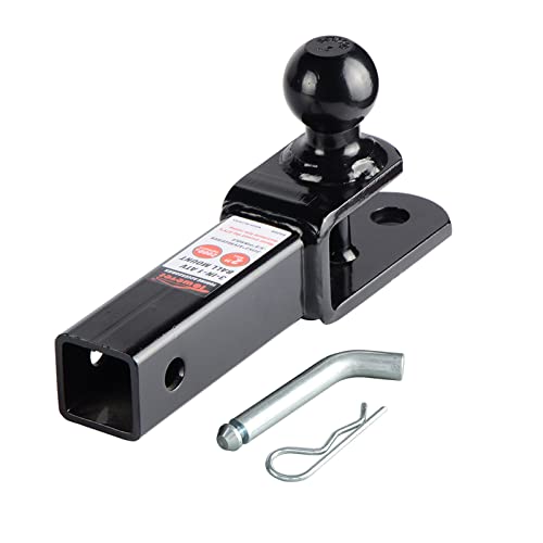 Towever 84209 2 Inches Atv Receiver Hitch 3 In 1 Ball Mount With 2 Inches Ball #TOP1