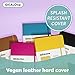 IDEALOne Hardcover Leather Journal Notebook Lined–A5 (5.7x8),College ruled Journaling Notebooks,160 pages,100GSM Thick Paper,Journal for Women,Men,Teens-Fuschia Pink