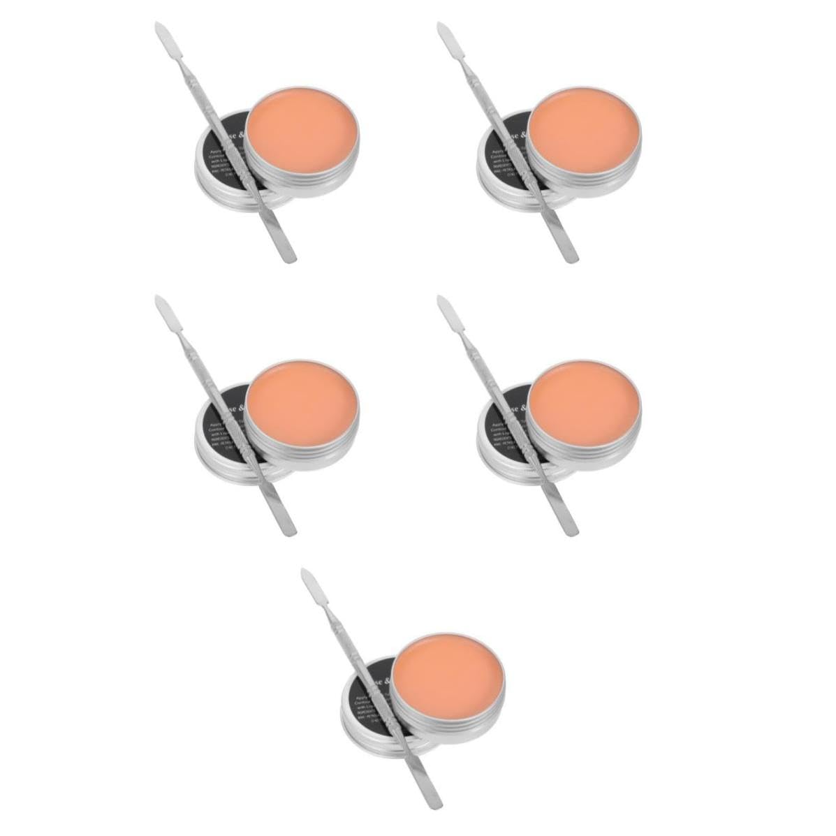Healeved 5 Piezas Kit de Maquillaje de Halloween con Cera para Cicatrices Falsas y Espátula, Adecuado para Fiestas Temáticas y Efectos Obsequios Profesionales Color Aleatorio