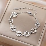 Dreamtimes Pulsera de 7 chakras para mujeres y hombres Pulsera de meditación...