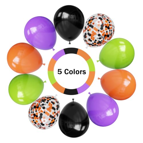 Image of Hiquaty 60pcs 12 Inch Halloween Balloons for Halloween Party Decorations