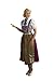 Trachtenpoint A206 Costume tradizionale tirolese, con camicia e grembiule, 3 pezzi Violett 44