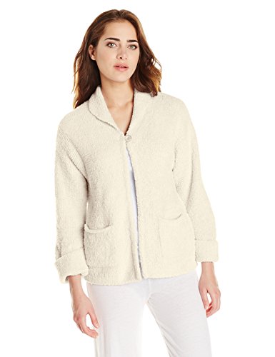 Casual Moments Women's Bed Jacket, Cream, Medium