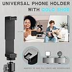 UBeesize 92’’ Cell Phone Tripod Stand with 16.5’’ Gooseneck and Remote, Overhead Tripod with Adjustable 360°Ball Head & Phone Holder for iPhone17 Pro Max/Pro/Plus/ /16/15/14/13, Android Cell Phone - Image 4