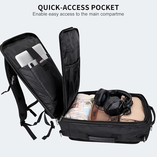 Image of WITZMAN Travel Backpack for Men Laptop Backpack with USB Charging Port Carry-on Luggage Airplane Approved