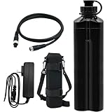 Cofisho 電動リール用バッテリー 14.8V 10000mAh DL10000 BM仕様 小型 軽量 大容量 リチウムイオンバッテリー ダイワ シマノ（2芯仕様）対応 互換性あり 充電器 保護ポーチ付 コンパクト設計 スーパーリチウム代替 電動リール対応モデル (DL10_black)