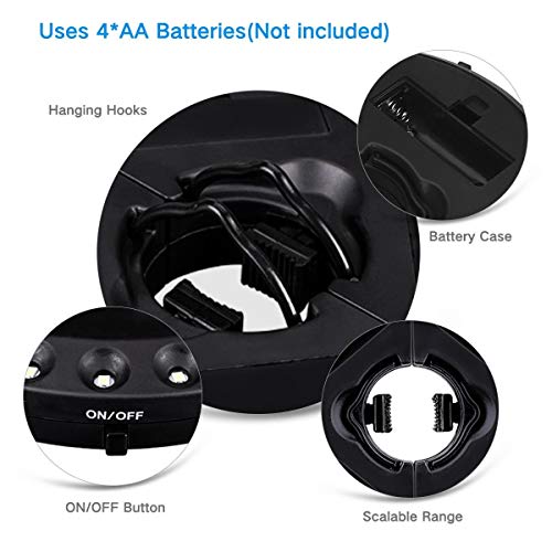 Latme Patio Umbrella Light 3 Brightness Modes Cordless-4 X Aa Battery Operated,Umbrella Pole Light Camping Tents Or Indoor Use #TOP6
