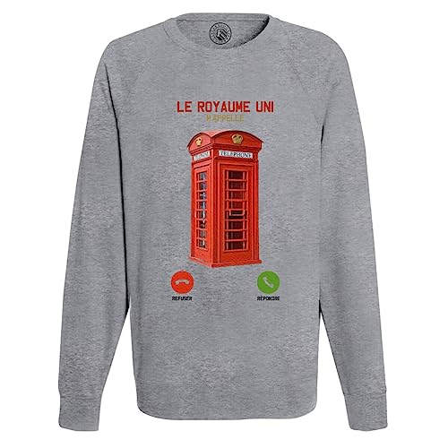 Sweat Shirt Homme Le Royaume-Uni m'appelle Angleterre Londres en coton confort