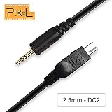 Mit dem 2,5mm-DC2 Kabel können Sie die Pixel RW-221 DC2 Shutter-Fernbedienung an kompatible Kameras anschließen, anstatt eine komplett neue Fernbedienung/einen neuen Empfänger zu kaufen.