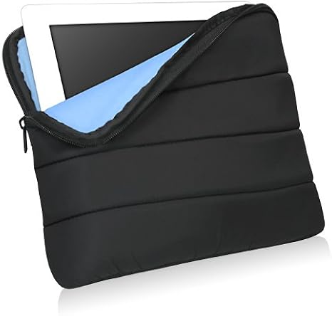 BoxWave Case Compatible with Ratta Supernote A5 X2 Manta - Polar Jacket, Puffy Padded Material Zip Up Sleeve Pouch - Jet Black