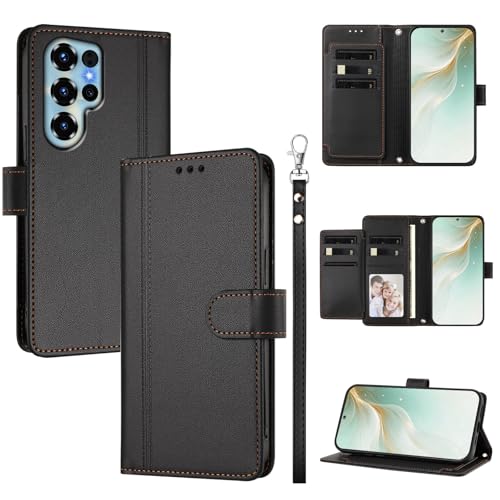 �X�}�z�P�[�X �Ή��@�� for Doogee Note 56X / Note 56X Pro �X�}�z�P�[�X�y�E�H���b�g�f�U�C�� �f���A���J�[�h�X���b�g �L���b�V�� �t���b�v���X�^���h �����h�~�zBlack