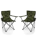 BigDean – BigDean 2X Faltstuhl Tarnfarben Campingstuhl Anglerstuhl mit
