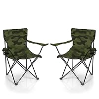 BigDean – BigDean 2X Faltstuhl Tarnfarben Campingstuhl Anglerstuhl mit