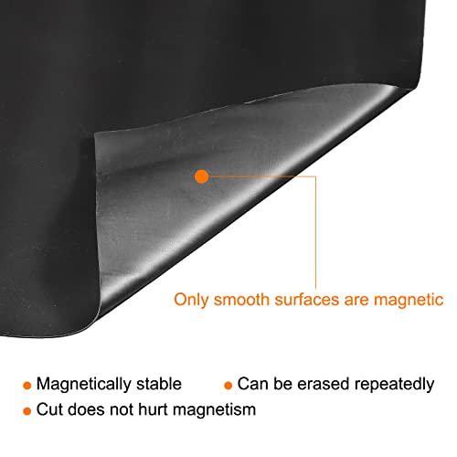 Patikil 20X10" Dry Erase Board Magnetic Sheet, 2 Sheets Magnetic Dry Erase Blackboard, Refrigerator Black Board For Manage Your Plan Schedule Calendar Diy Menu List To Do #TOP3