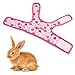 HEEPDD Small Animal Hamster Chest Strap, Harness Dress Cartoon Strawberry Printing Dyeing Soft Breathable Clothes Leather (L)