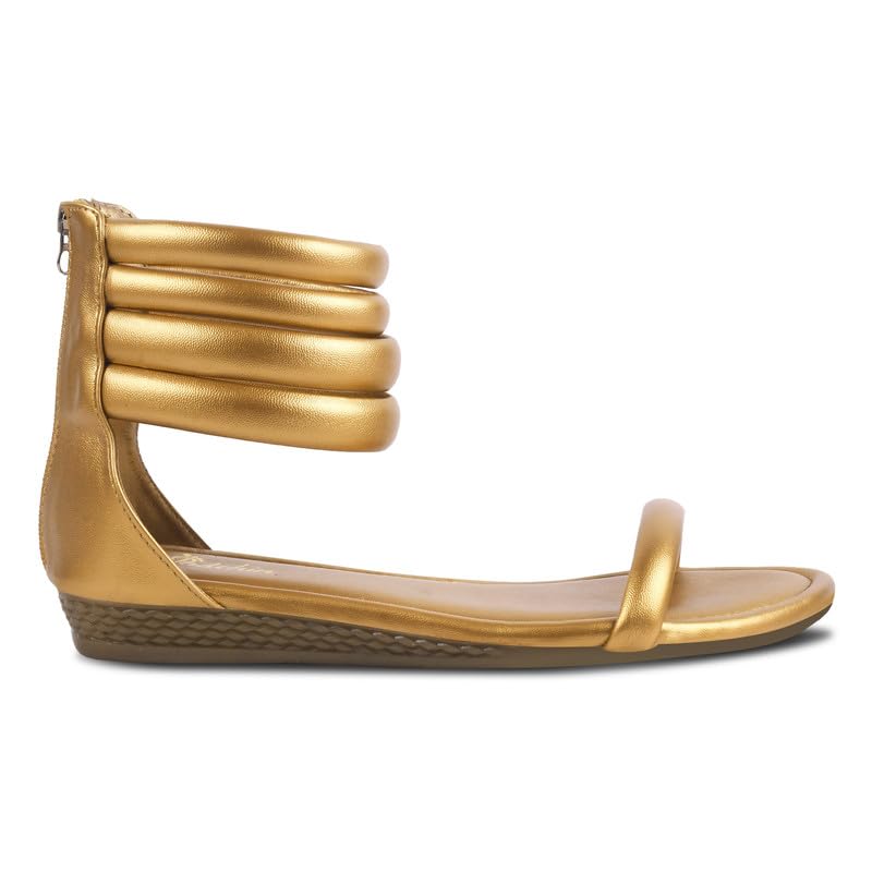 Image of Padchin Women Flat Sandals Comfortable Gladiator flatform Stappy Heel ladies footwear