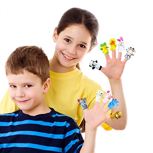 10 Pcs Finger Puppets Soft Plush Hands Finger Puppets For Zoo Party Favors Family Parents Story Time Educational #TOP1