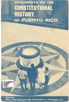 Hardcover Documents on the Constitutional History of Puerto Rico Book