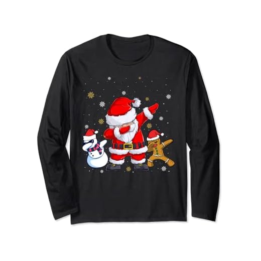 Pull de Noel Homme Dab Pere Noel Hip-Hop Cool Manche Longue