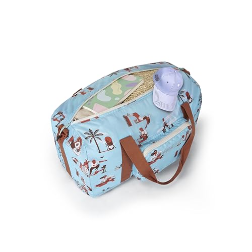 Image of American Tourister x Love Child by Masaba Packable Duffle Bag for Travel /Lightweight Polyester Foldable Duffel