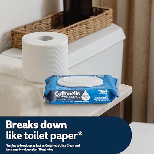 Cottonelle Fresh Feel Flushable Wet Wipes, Adult, 8 Packs, 42 Wipes per Pack - image 6