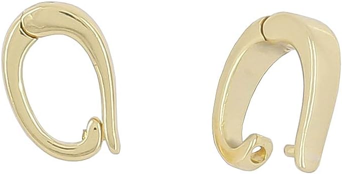 2PC Sterling Silver Small Pearl Enhancer Shortener 8mm for DIY Jewerly, Gold Plated