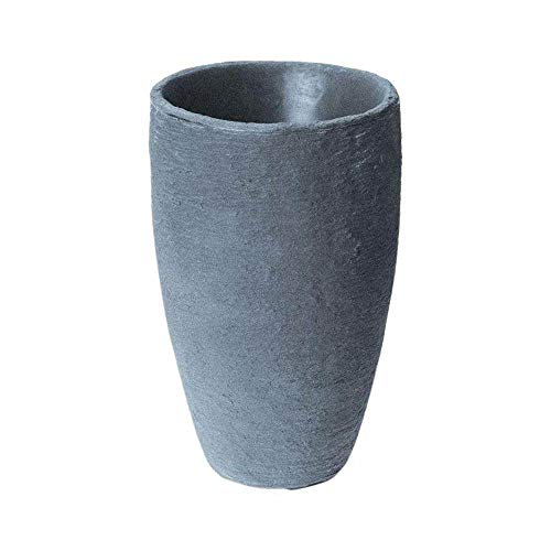 Algreen Products Athena Self-Watering Plant Pot, Small Round Planter, Charcoal, 20.5 Inches x 12.6 Inches