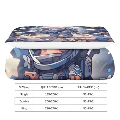 Housse de couette espace 3D pour transformer la chambre d'enfant en station spatiale