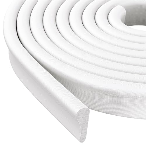 Frantie Weather Stripping Door Seal Strip, 118'' Foam Weatherstripping Window Sealer Winter, Door Soundproofing Self Adhesive Window Door Insulation Strip for Exterior Door, Draft Stopper Gap Filler